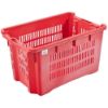 Immagine di CASSA RETTANGOLARE FORATA COLORE ROSSO DIMENSIONI 56x35x31 CM 40 LITRI ICS