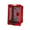 Immagine di CASSA RETTANGOLARE FORATA COLORE ROSSO DIMENSIONI 56x35x31 CM 40 LITRI ICS