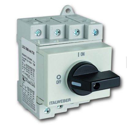 Immagine di SEZIONATORE MODULARE QUADRIPOLARE 1000VDC 25A LS-25 ITALWEBER