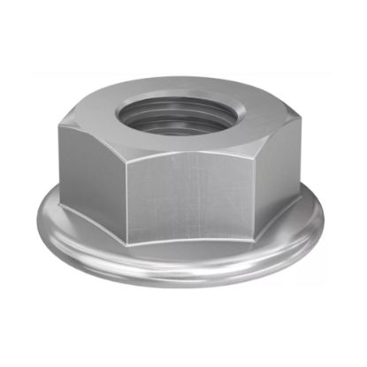 Immagine di DADO ESAGONALE FLANGIATO IN ACCIAIO INOX A2 M12 CONFEZIONE 100 PZ FISCHER