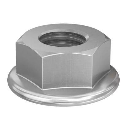 Immagine di DADO ESAGONALE FLANGIATO IN ACCIAIO INOX A2 M8 CONFEZIONE 100 PZ FISCHER