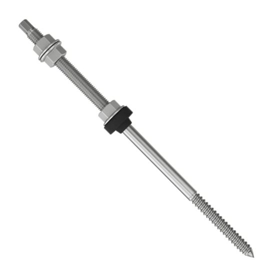 Immagine di VITE DOPPIO FILETTO INOX A2 M10x250 MM CONFEZIONE 25 PZ FISCHER