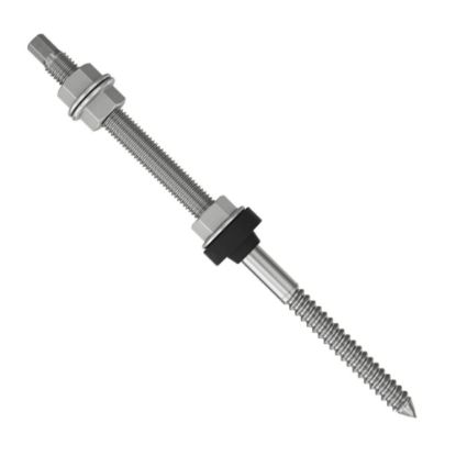 Immagine di VITE DOPPIO FILETTO INOX A2 M10x200 MM CONFEZIONE 25 PZ FISCHER