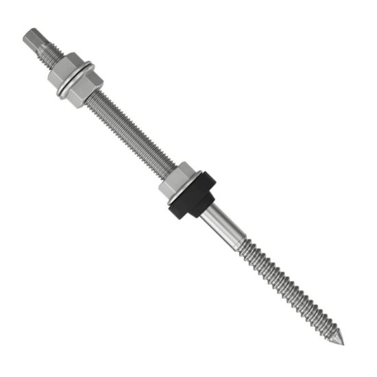 Immagine di VITE DOPPIO FILETTO INOX A2 M10x200 MM CONFEZIONE 25 PZ FISCHER