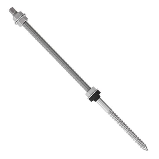 Immagine di VITE DOPPIO FILETTO INOX A2 M12x350 MM CONFEZIONE 25 PZ FISCHER