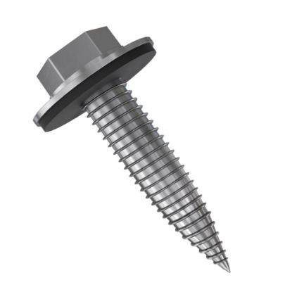 Immagine di VITE AUTOFORANTE SOLAR SCREW MM.6x25 ACCIAIO INOX A2 CON GUARNIZIONE IN EPDM CONFEZIONE 100 PZ FISCHER
