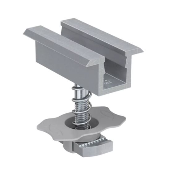 Immagine di MORSETTO CENTRALE PREASSEMBLATO PER MODULI FOTOVOLTAICI PMC 28-34 CONFEZIONE 10 PZ FISCHER