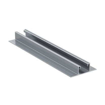 Immagine di PROFILO ALLUMINIO SOLAR-FLAT P400 ML.0,40 PER FISSAGGIO SU LAMIERA GREGATA CONFEZIONE 50 PZ FISCHER