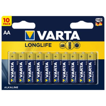 Immagine di PILA STILO AA 1,5V LONGLIFE MEGAPACK CONFEZIONE 10 PZ VARTA
