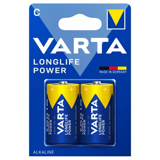 Immagine di PILA MEZZA TORCIA 1,5V LONGLIFE POWER CONFEZIONE 2 PZ VARTA