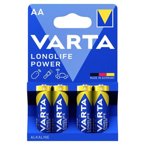 Immagine di PILA STILO AA 1,5V LONGLIFE POWER CONFEZIONE 4 PZ VARTA
