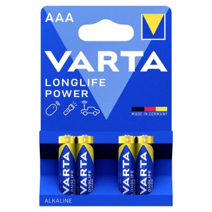 Immagine di PILA MINISTILO AAA 1,5V LONGLIFE POWER CONFEZIONE 4 PZ VARTA