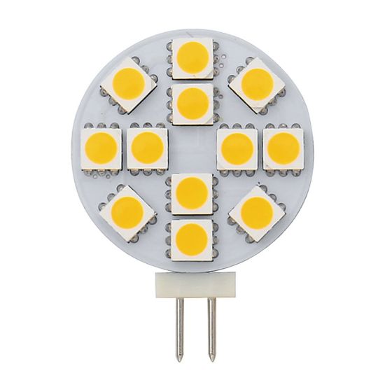Immagine di LAMPADINA CIRCOLARE LED PROFILO PIATTO 2W 12V 4K ECOLED G4 ROUND BEGHELLI