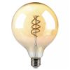 Immagine di LAMPADINA LED A FILAMENTO AMBRATA A DOPPIA SPIRALE 1800K G125 DIMMERABILE ATTACCO E27 DIMENSIONE 125x173 MM 6W VT-2126-N V-TAC