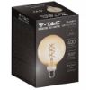 Immagine di LAMPADINA LED A FILAMENTO AMBRATA A DOPPIA SPIRALE 1800K G125 DIMMERABILE ATTACCO E27 DIMENSIONE 125x173 MM 6W VT-2126-N V-TAC