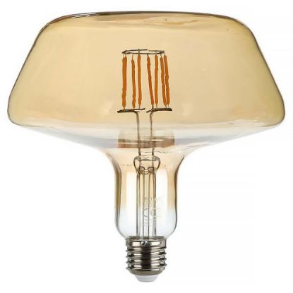 Immagine di LAMPADINA LED A FILAMENTO AMBRATA 1800K ATTACCO E27 DIMENSIONE 175x150 MM 8W VT-2308-N V-TAC
