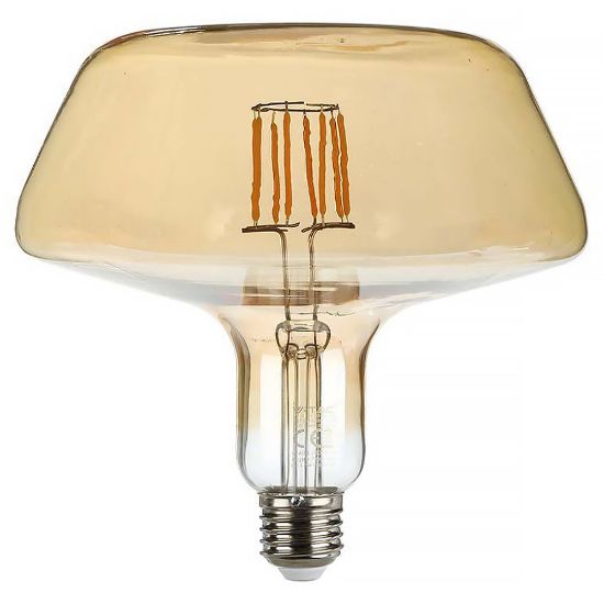Immagine di LAMPADINA LED A FILAMENTO AMBRATA 1800K ATTACCO E27 DIMENSIONE 175x150 MM 8W VT-2308-N V-TAC