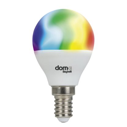 Immagine di LAMPADINA A SFERA WIFI 5W ATTACCO E14 RGB-W DYNAMIC BEGHELLI