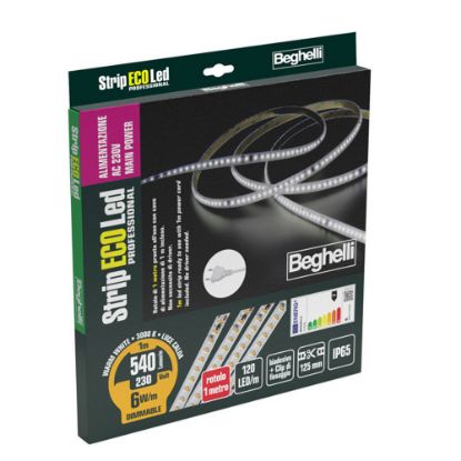 Immagine di STRIP LED AC230V 6W IP65 3K LUNGHEZZA 1 MT BEGHELLI