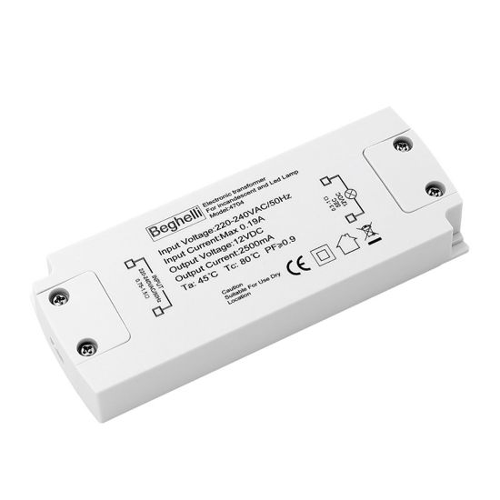 Immagine di TRASFORMATORE ELETTRONICO DA 230V A 12V PER LED E HALO 4704 BEGHELLI