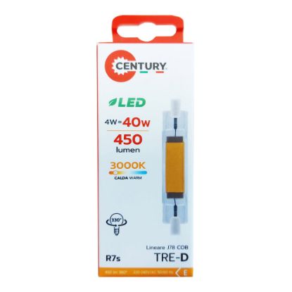 Immagine di LAMPADINA LED TRE-D COB LINEARE 78 MM LUCE CALDA 3000K 4W CENTURY