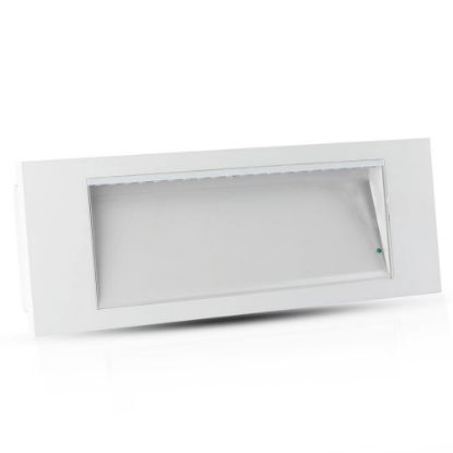 Immagine di LAMPADA DI EMERGENZA 3,8W 20LED 6000K MONTAGGIO AD INCASSO MODALITR SA E SE 12H DI RICARICA DIMENSIONE 346x107x60 MM IP20 VT-511-S V-TAC