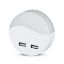 Immagine di LUCE NOTTURNA A LED SEGNAPASSI 4000K CON SENSORE RILEVATORE CREPUSCOLARE E 2 PORTE USB INTEGRATE 0,45W VT-84RD V-TAC