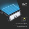Immagine di PROIETTORE LED SOLARE DA MURO A BATTERIA 5W 30LED CON SENSORE DI MOVIMENTO E CREPUSCOLARE A BASI INCLINABILI 4000K IP65 VT-777-5 V-TAC