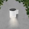 Immagine di LAMPADA LED DA MURO SOLARE 1W CILINDRICA CORPO BIANCO 121x90x112.5 MM 3000K IP54 VT-1139 V-TAC