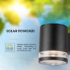 Immagine di LAMPADA LED DA MURO SOLARE 1W CILINDRICA CORPO NERO 121x90x112.5 MM 3000K IP54 VT-1139 V-TAC