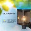 Immagine di LAMPADA LED DA MURO SOLARE 2.5W CON SENSORE DI MOVIMENTO COLORE NERO 260x120x185 MM 3000K IP44 VT-1136 V-TAC