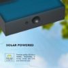 Immagine di LAMPADA LED DA MURO SOLARE 3W CORPO NERO 137.6x90.4x35.4 MM CON SENSORE DI MOVIMENTO E SELETTORE 3000 O 4000K IP65 VT-403 V-TAC