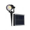 Immagine di FARETTO LED DA TERRA A PICCHETTO COLORE NERO CON PANNELLO SOLARE 2W 140x150x280 MM 4000K IP65 VT-952 V-TAC