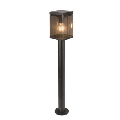 Immagine di LAMPIONCINO LED DA TERRA SOLARE 2.5W CON SENSORE DI MOVIMENTO A MICROONDE 120x120 MM COLORE NERO ALTEZZA 800 MM 3000K IP44 VT-1134 V-TAC