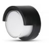 Immagine di APPLIQUE A MURO DA ESTERNI ROTONDA 7W CON DIFFUSORE SEMICOPERTO COLORE NERO 3000K IP65 VT-831-CRD V-TAC