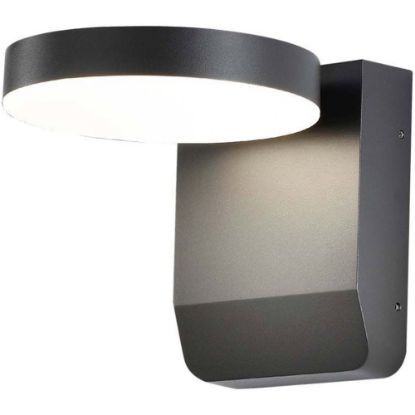 Immagine di APPLIQUE A MURO DA ESTERNO ROTONDA 17W 150LM/W COLORE NERO 3000K IP65 VT-11020-RD-B V-TAC