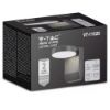 Immagine di APPLIQUE A MURO DA ESTERNO ROTONDA 17W 150LM/W COLORE NERO 3000K IP65 VT-11020-RD-B V-TAC