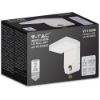 Immagine di APPLIQUE A MURO DA ESTERNO CON SENSORE DI MOVIMENTO QUADRATA 17W 150LM/W COLORE BIANCO 3000K IP65 VT-11020-SQ-W V-TAC