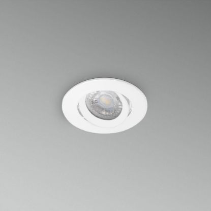 Immagine di SUPPORTO INCASSO TONDO ORIENTABILE DIAMETRO 90MM BIANCO ATTACCO GU10 CENTURY