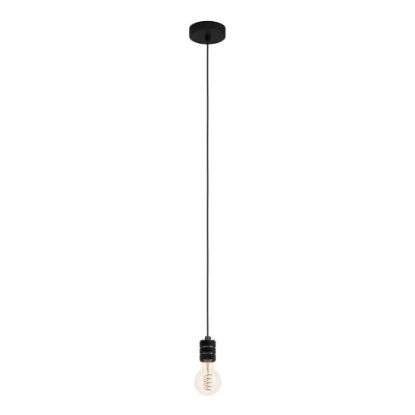 Immagine di LAMPADA EGLO YORTH - STRUTTURA IN ACCIAIO / FINITURA NICKEL-NERO, NERO H 1500 DIAMETRO 50