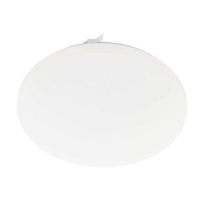 Immagine di PLAFONIERA EGLO FRANIA - STRUTTURA IN ACCIAIO / FINITURA BIANCO DIFFUSORE IN RAME, NERO / FINITURA BIANCO H 70 DIAMETRO 330