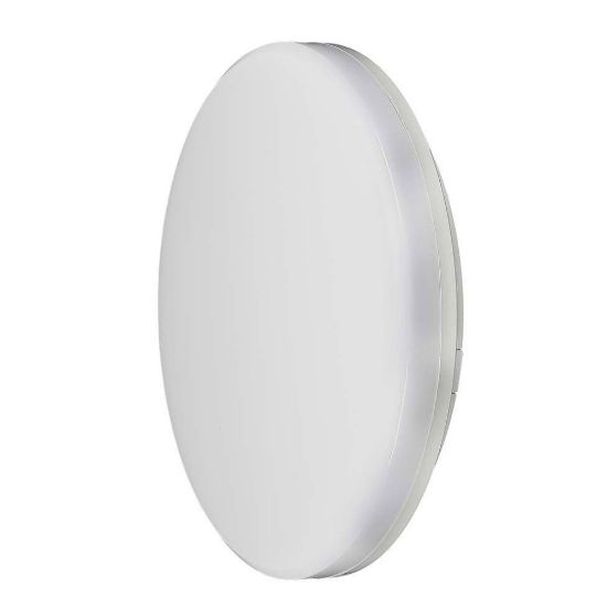 Immagine di PLAFONIERA LED ROTONDA 15W COLORE BIANCO 6500K DIMENSIONE 200x47,5 MM IP44 VT-8033RD-N V-TAC