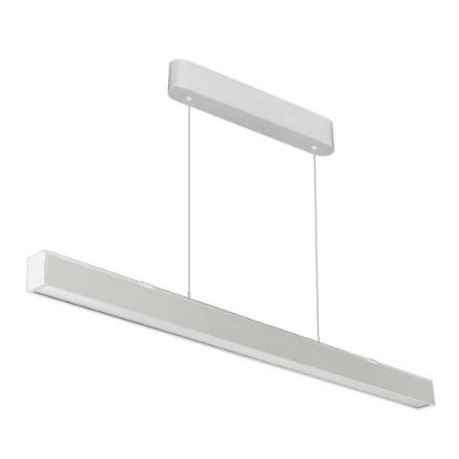Immagine di PLAFONIERA LED A SOSPENSIONE 40W LUNGHEZZA 500MM COLORE BIANCO CON SELETTORE CCT 3000K,4000K O 6500K IP20 VT-7-44-B V-TAC