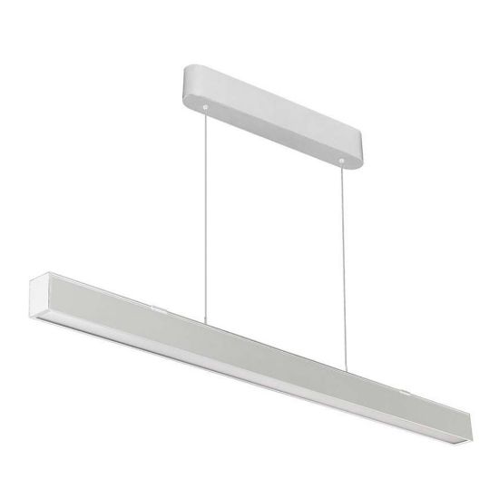 Immagine di PLAFONIERA LED A SOSPENSIONE 40W LUNGHEZZA 500MM COLORE BIANCO CON SELETTORE CCT 3000K,4000K O 6500K IP20 VT-7-44-B V-TAC