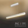 Immagine di PLAFONIERA LED A SOSPENSIONE 40W LUNGHEZZA 500MM COLORE BIANCO CON SELETTORE CCT 3000K,4000K O 6500K IP20 VT-7-44-B V-TAC