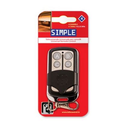 Immagine di RADIOCOMANDO AUTOAPPRENDENTE SIMPLE 4 TASTI 433,92 MHZ SUPERIOR