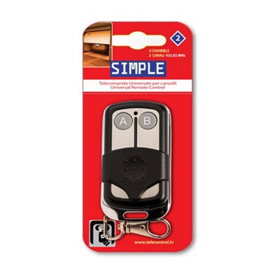 Immagine di RADIOCOMANDO AUTOAPPRENDENTE SIMPLE 2 TASTI 433,92 MHZ SUPERIOR