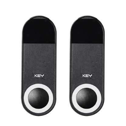 Immagine di COPPIA DI FOTOCELLULE DA ESTERNO CON RAGGI INFRAROSSI MOD. SLIM 12/24V ORIENTAMENTO 180° KEY