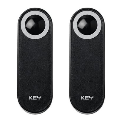Immagine di COPPIA DI FOTOCELLULE DA ESTERNO CON RAGGI INFRAROSSI MOD. SLIM 12/24V KEY