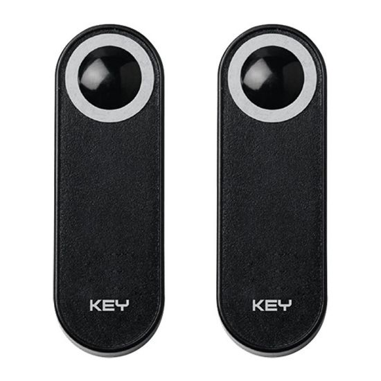 Immagine di COPPIA DI FOTOCELLULE DA ESTERNO CON RAGGI INFRAROSSI MOD. SLIM 12/24V KEY